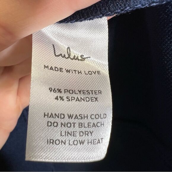 NEW Lulus Home Before Daylight Fit & Flare Navy Blue Dress XS - Picture 8 of 11